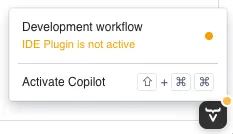 Vaadin Copilot menu visible in a browser